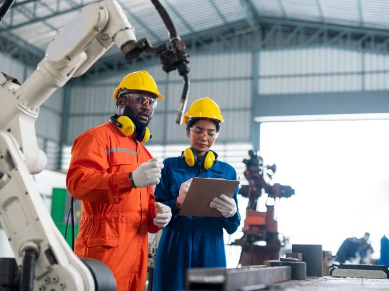 Auditing process at a factory in Uganda